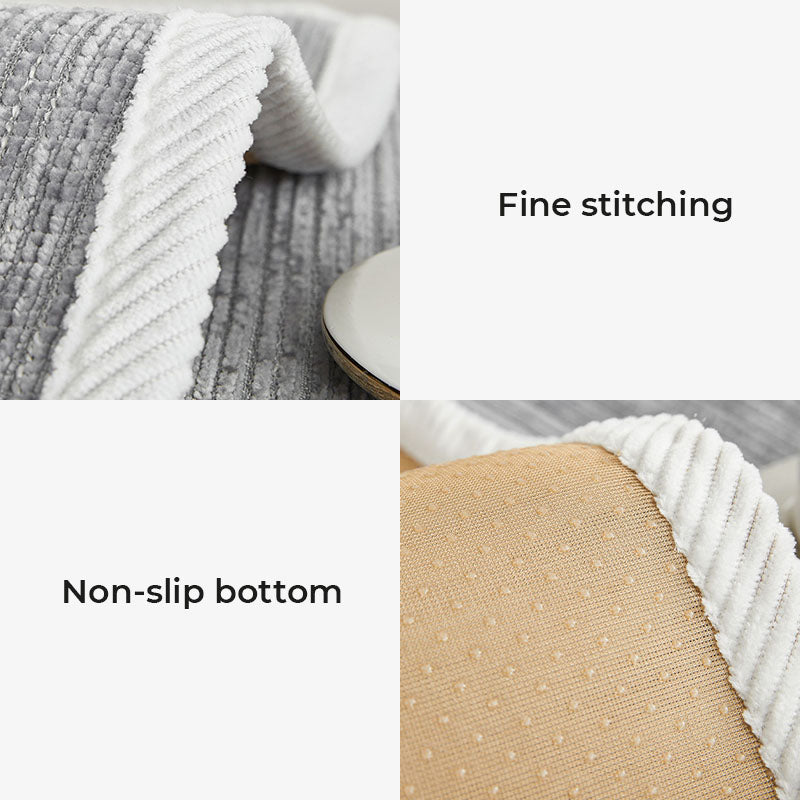 Simple Striped Chenille Pet Sofa Cover – Anti-Scratch & Durable Protection