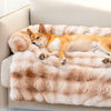 Fuzzy Dog Bed & Sofa Protector – Calming Pet Mat for Anxiety Relief