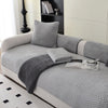 Plush Herringbone Pet Sofa Cover – Thick & Non-Slip Design