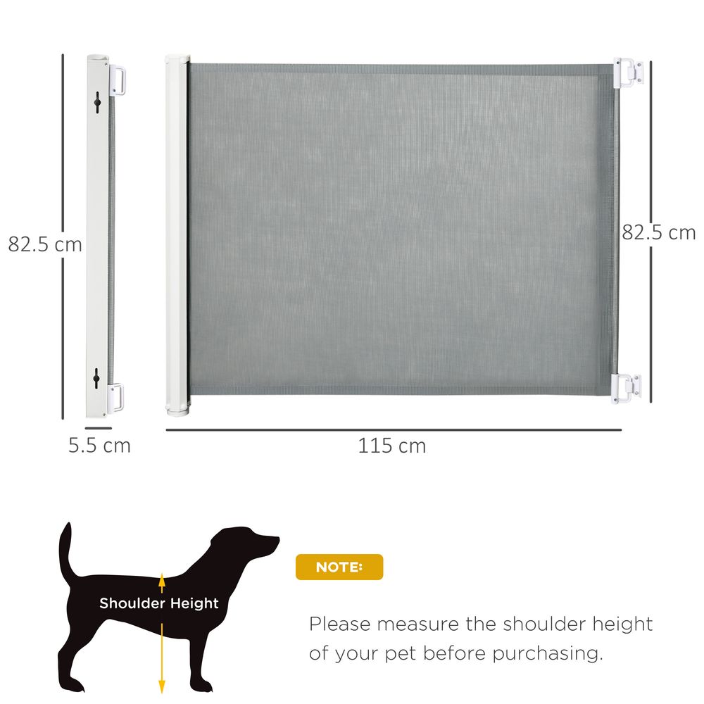 Pet Safety Gate | Retractable & Foldable Barrier for Hallways, Doorways & Stairs  | Child & Pet Friendly