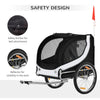 Pet Bicycle Trailer | Dog/Cat Bike Carrier | Water-Resistant | Black | Safe & Comfortable Travel for Dogs & Cats