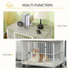 PawHut Dog Crate End Table | Stylish Kennel & Side Table Combo | for Small/Medium Dogs