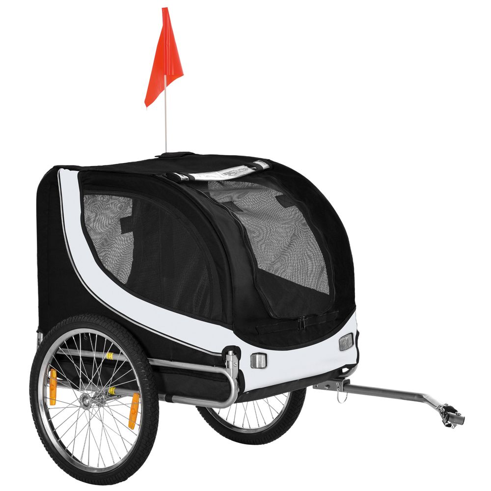 Pet Bicycle Trailer | Dog/Cat Bike Carrier | Water-Resistant | Black | Safe & Comfortable Travel for Dogs & Cats